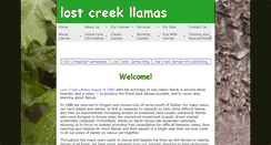 Desktop Screenshot of lostcreekllamas.com